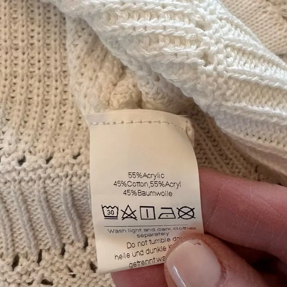 Grace Karin White Knit Cardigan with Tie-Front - Picture 5 of 5